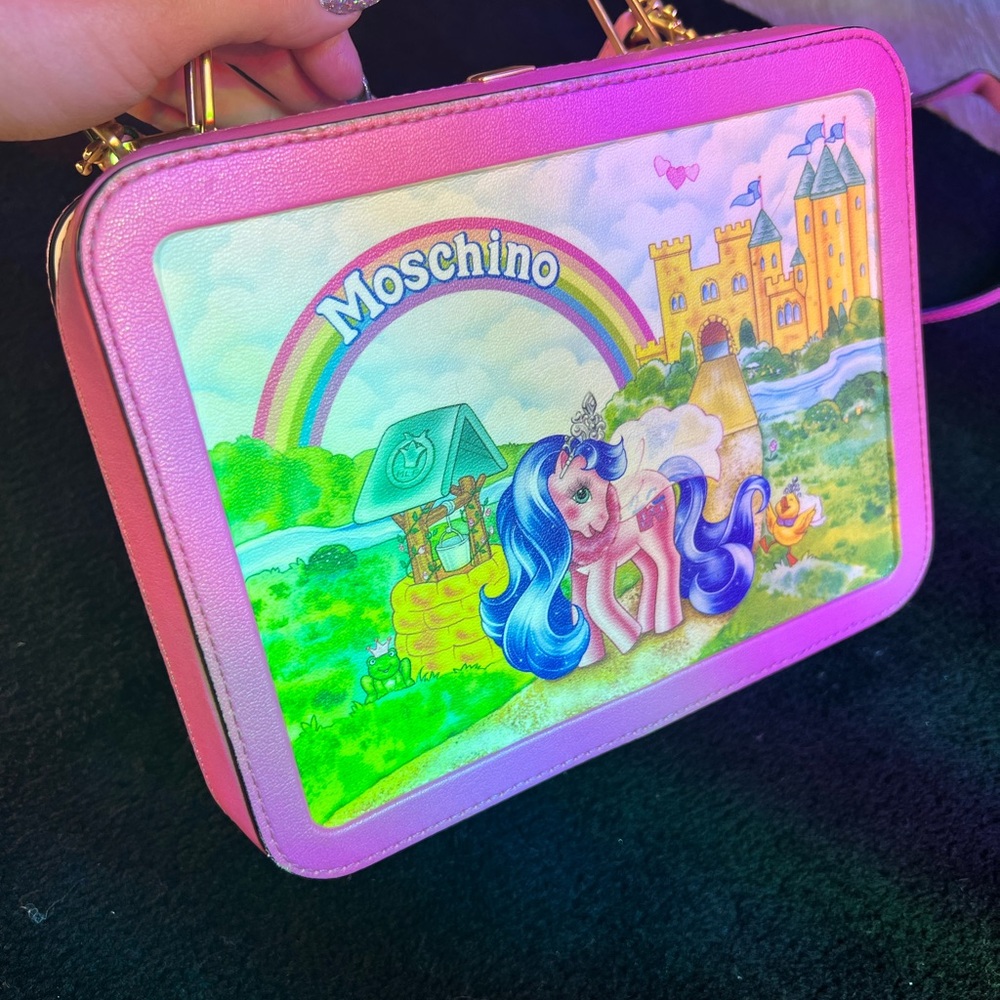 Moschino My Little Pony Crossbody Lunchbox Purse - Picture 9 of 11